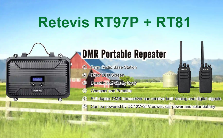 How to build a repeater with two mobile radios?----Retevis RT97P DMR repeater with RT81