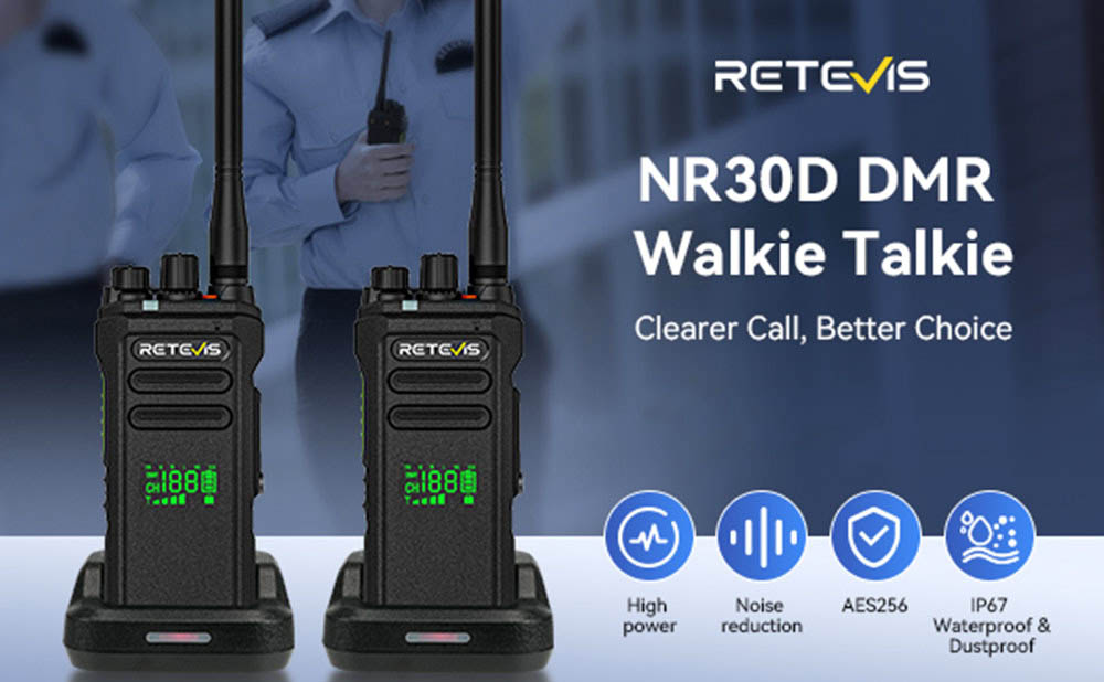 Efficient Security Tasks with Retevis NR30D Noise-Reducing Walkie-Talkie