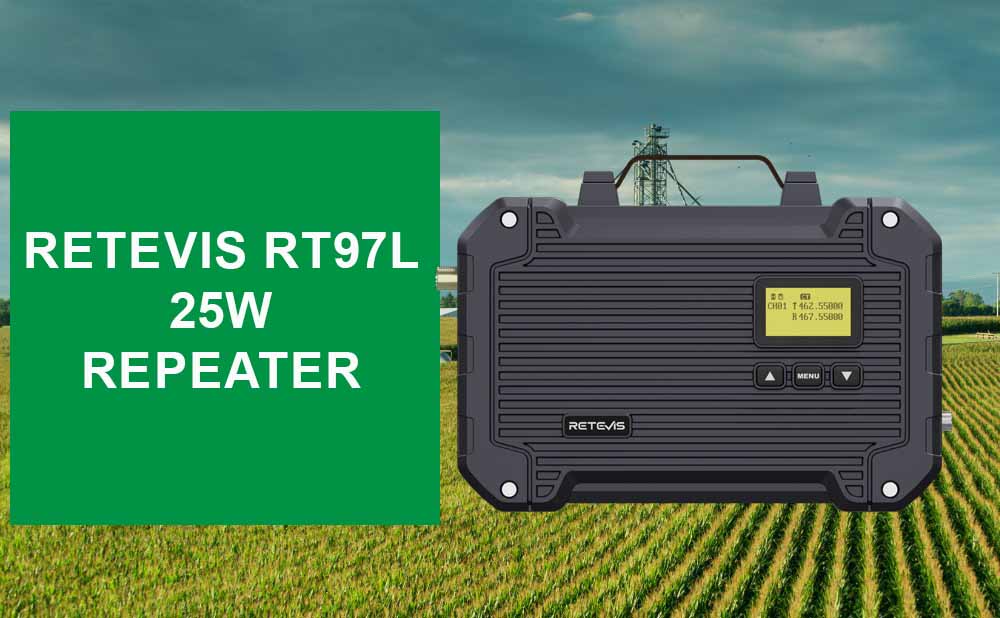 Retevis RT97L 25W High-Power GMRS Repeater Update your Range