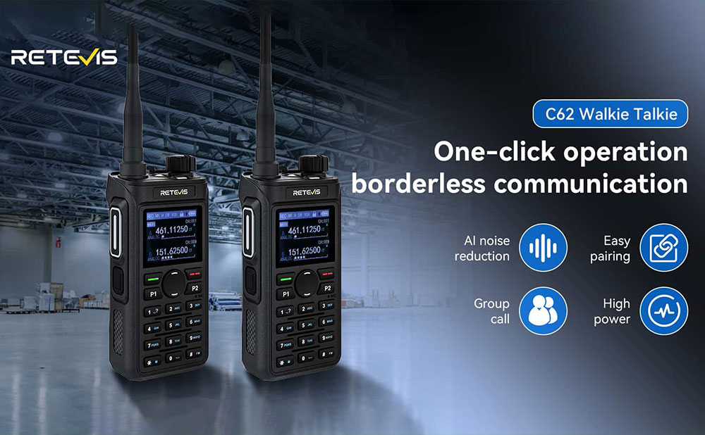 Unlock Seamless Communication with Retevis C62 5W Long Range UV Dual Band Business Radio
