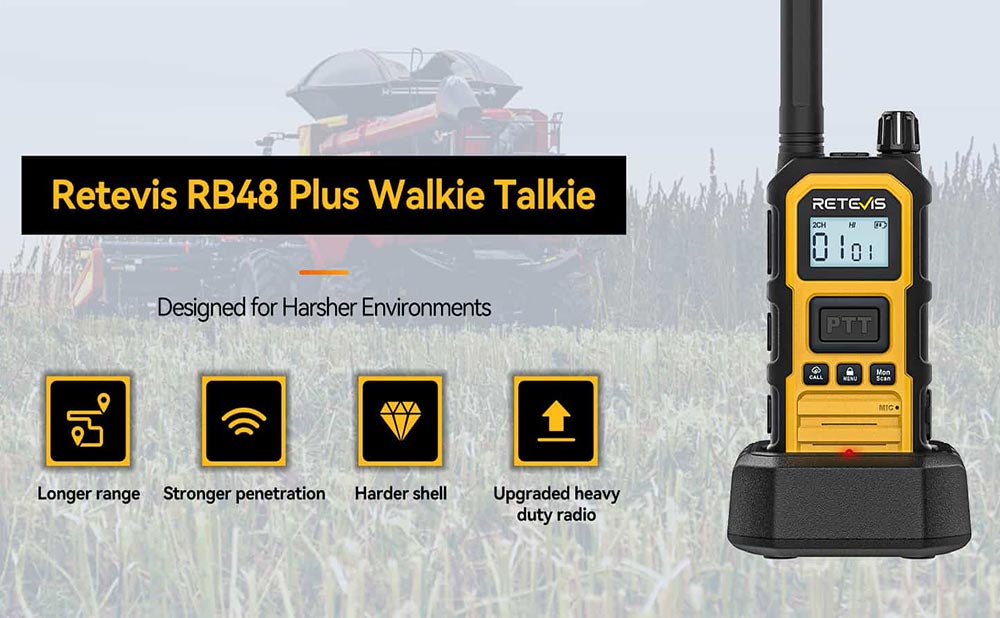RETEVIS RB48 Series: The Best Construction Walkie Talkies for Dustproof Communication on the Job Site