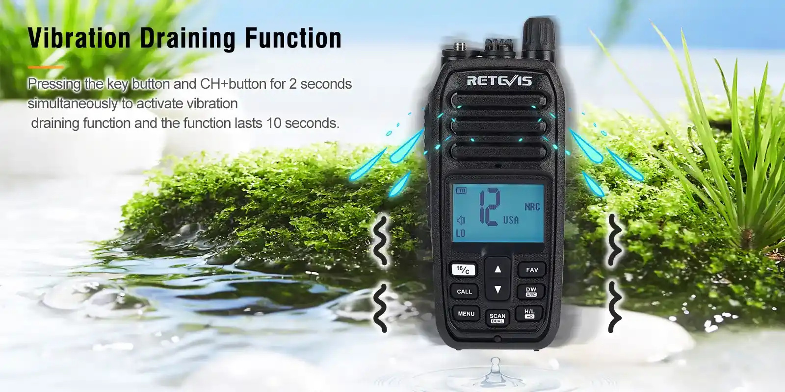 A9241A-RM21-Marine-VHF-Radio-vibrate-function