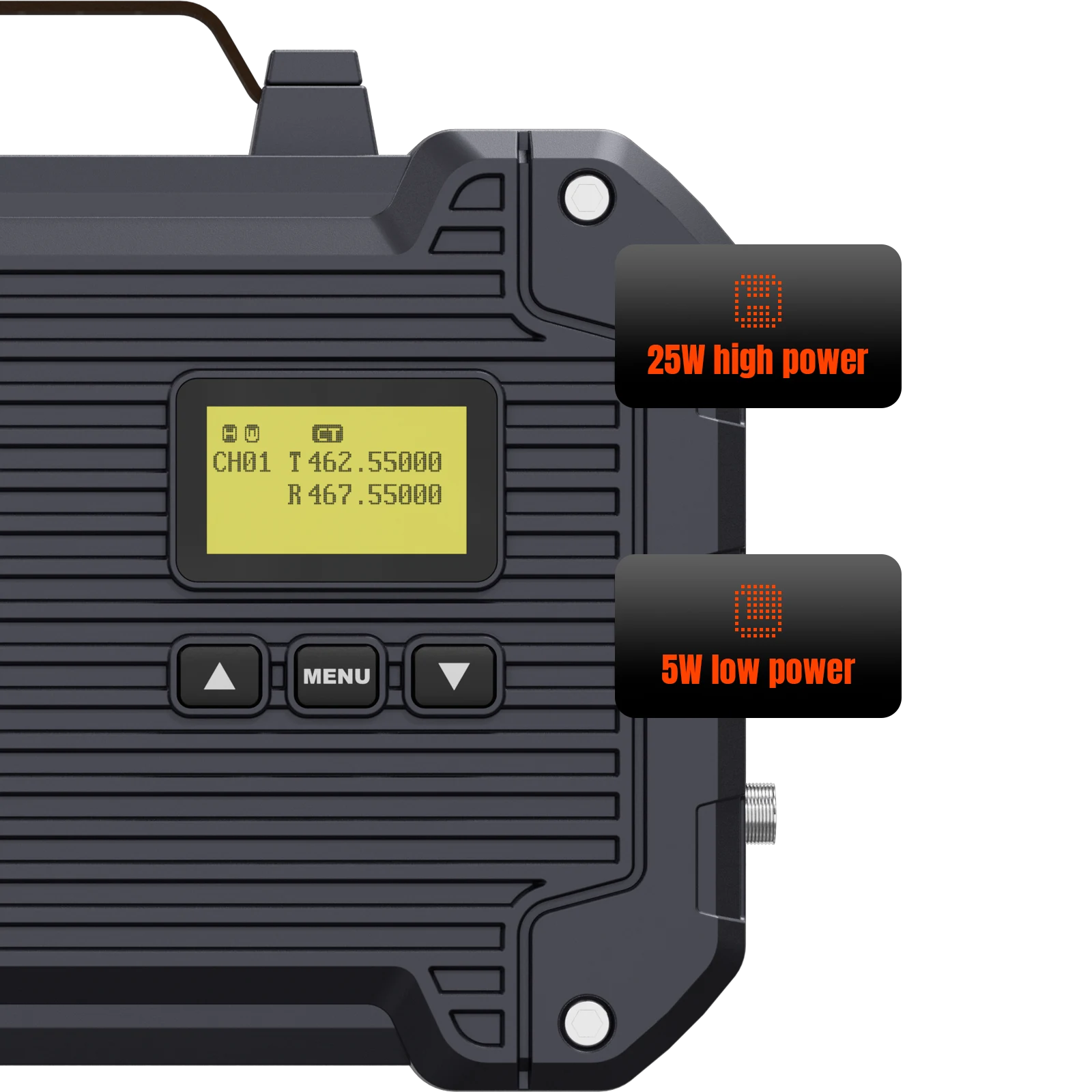 25W high power / 5W low power