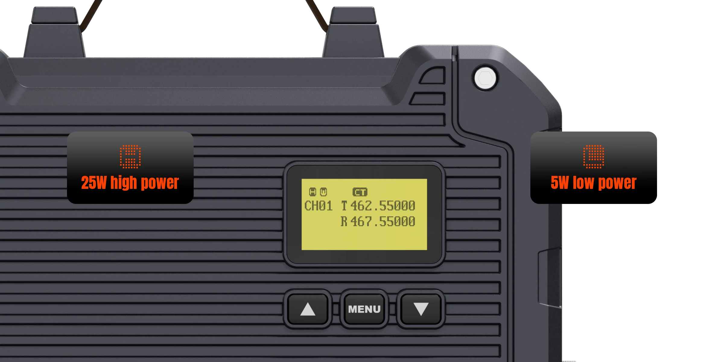 25W high power / 5W low power