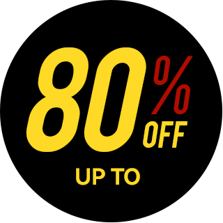 Up to 80% off