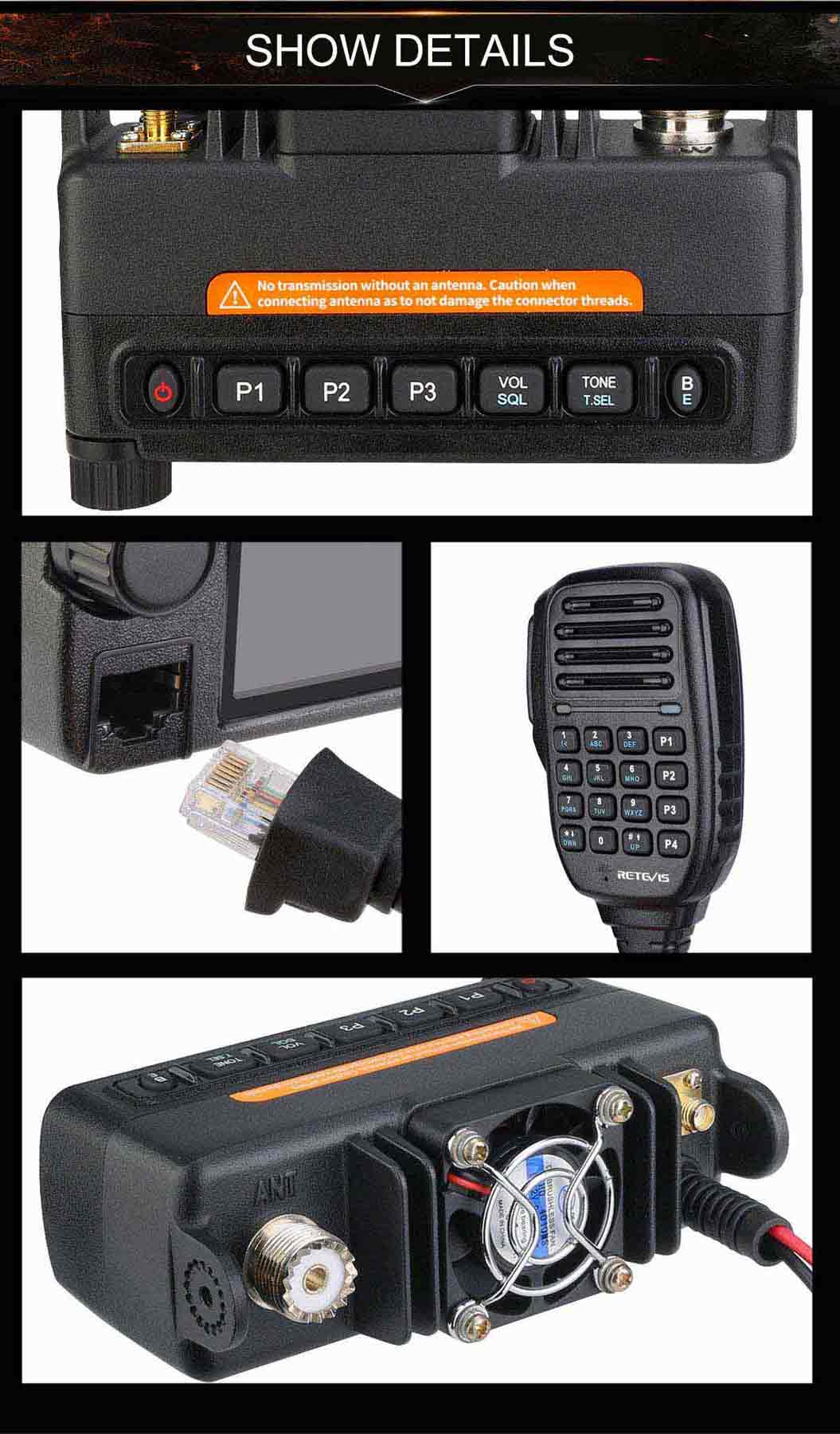 RT73 Mini GPS Dual Band Mobile Radio