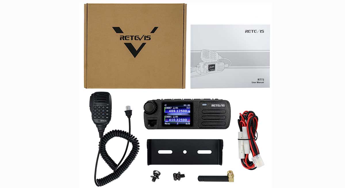 RT73 Mini GPS Dual Band Mobile Radio