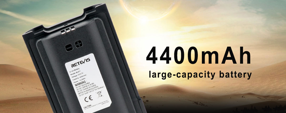 4400mAh large-capacity battery