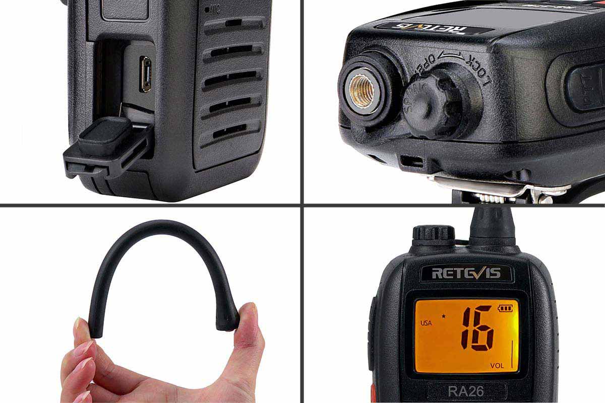 RA26 Waterproof IP67 Marine Handheld VHF Radio