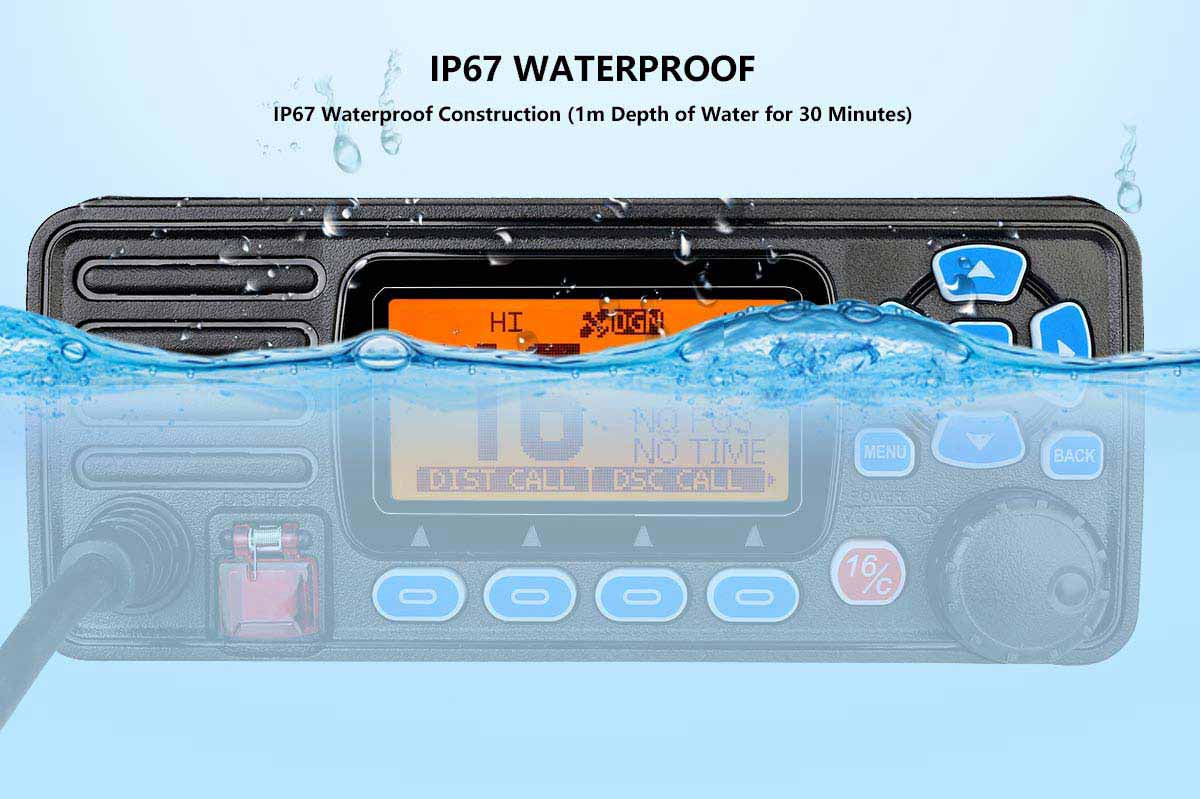 IP67 submersible waterproof rating