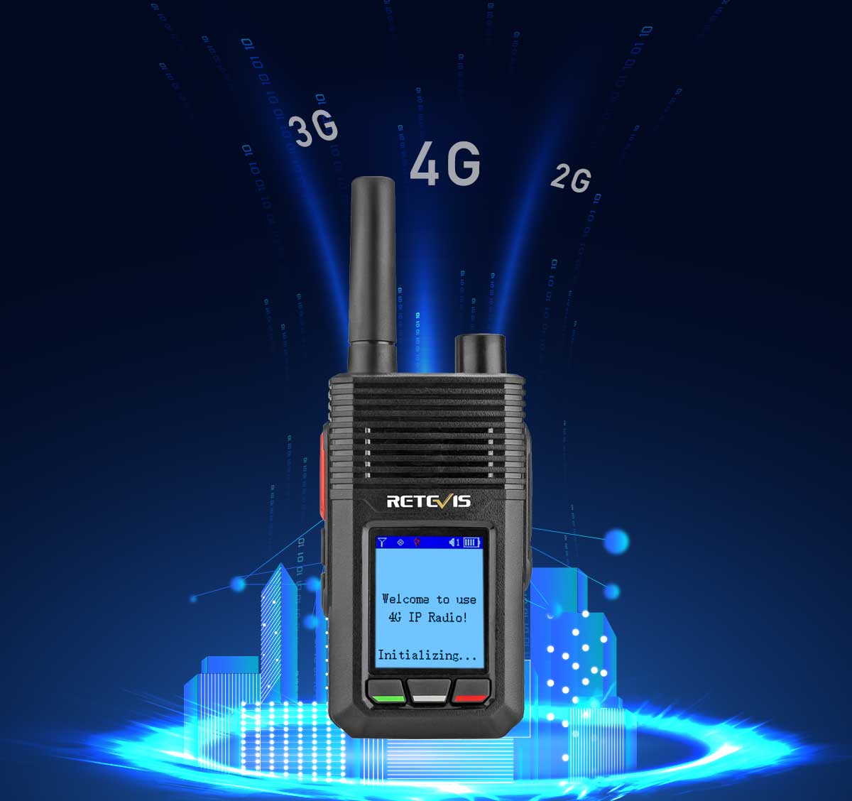 no distance limit unlike traditional radio