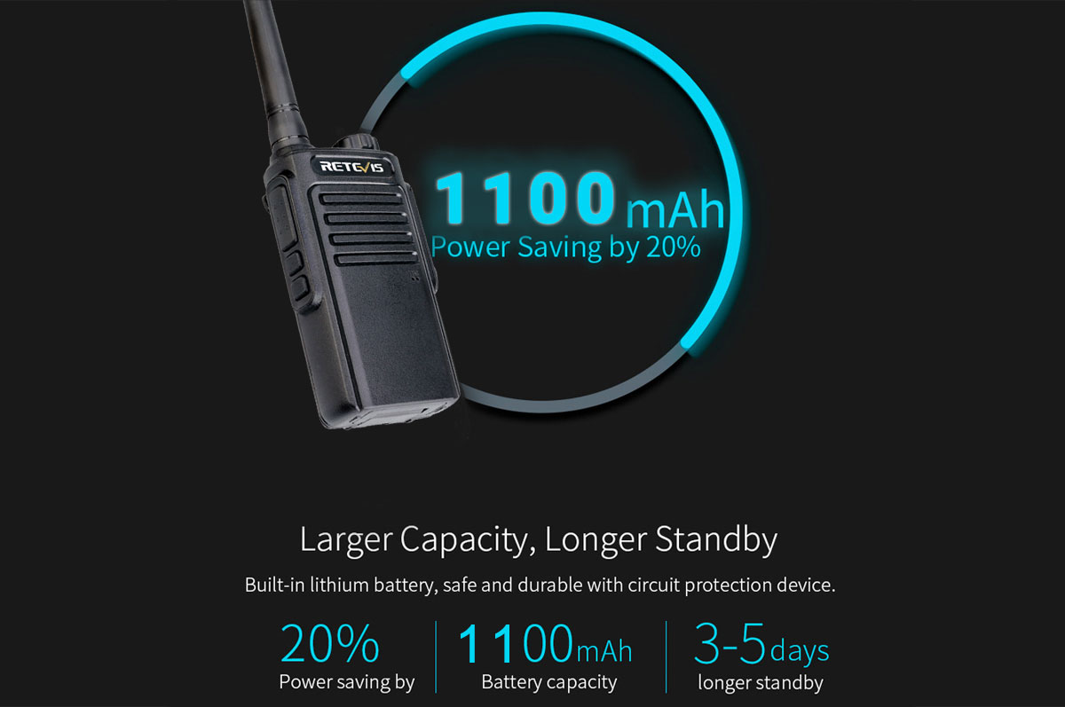 Large battery capacity 