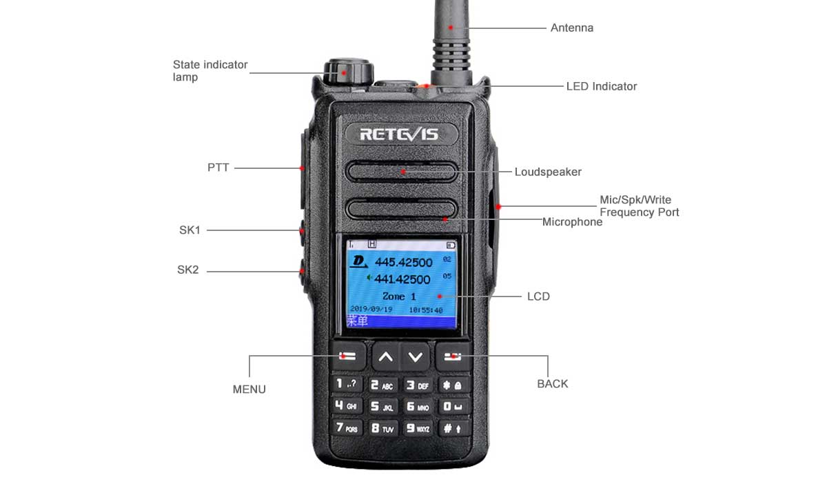 RT72 GPS Ham Radio RT72 Ham Radio Built-in GPS