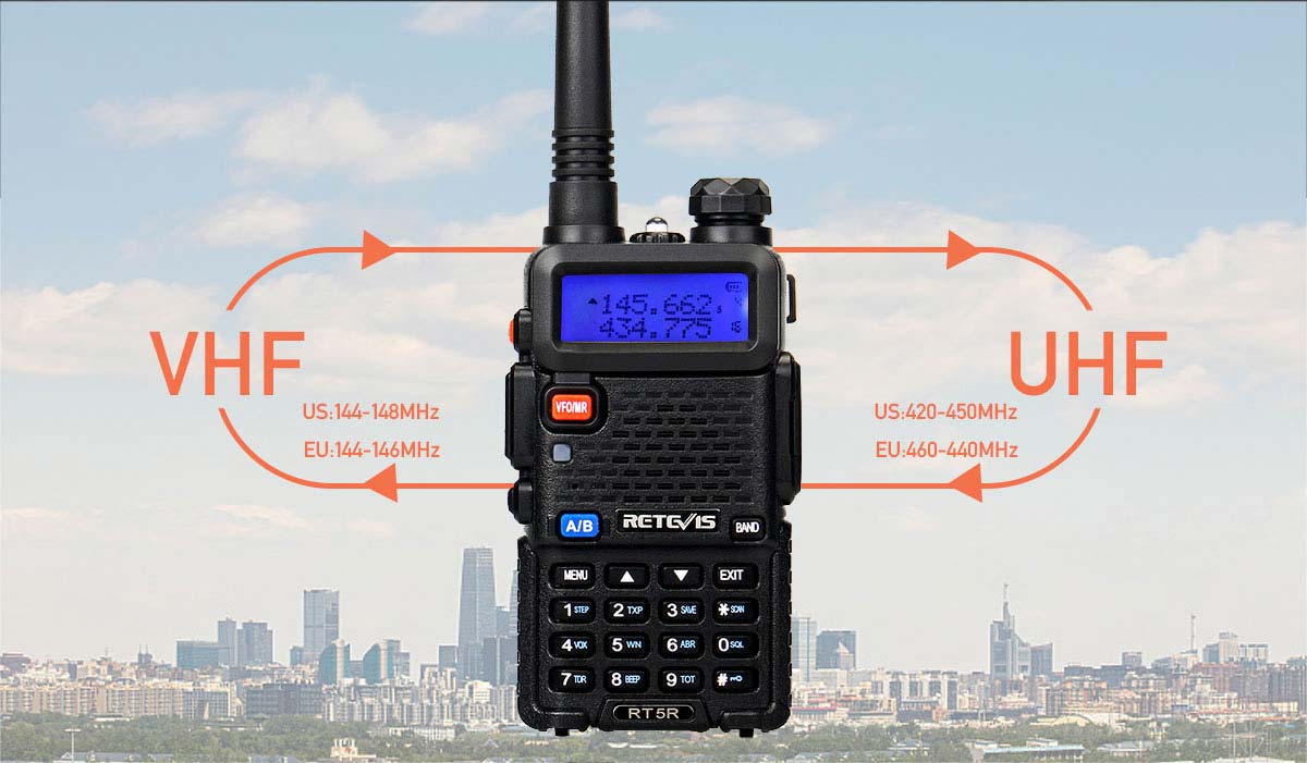 RT5R dual band ham radio