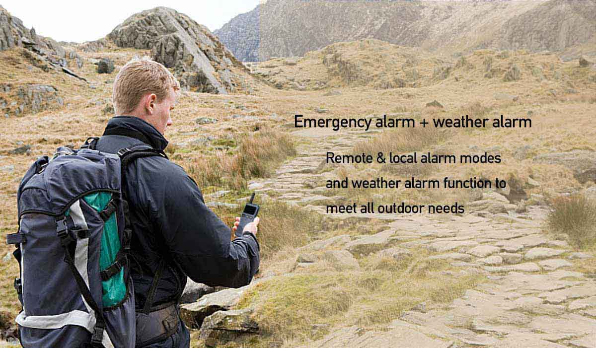 Emergency alarm + weather alarm