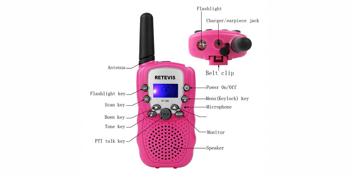 With buttons, children can set up calls at any time