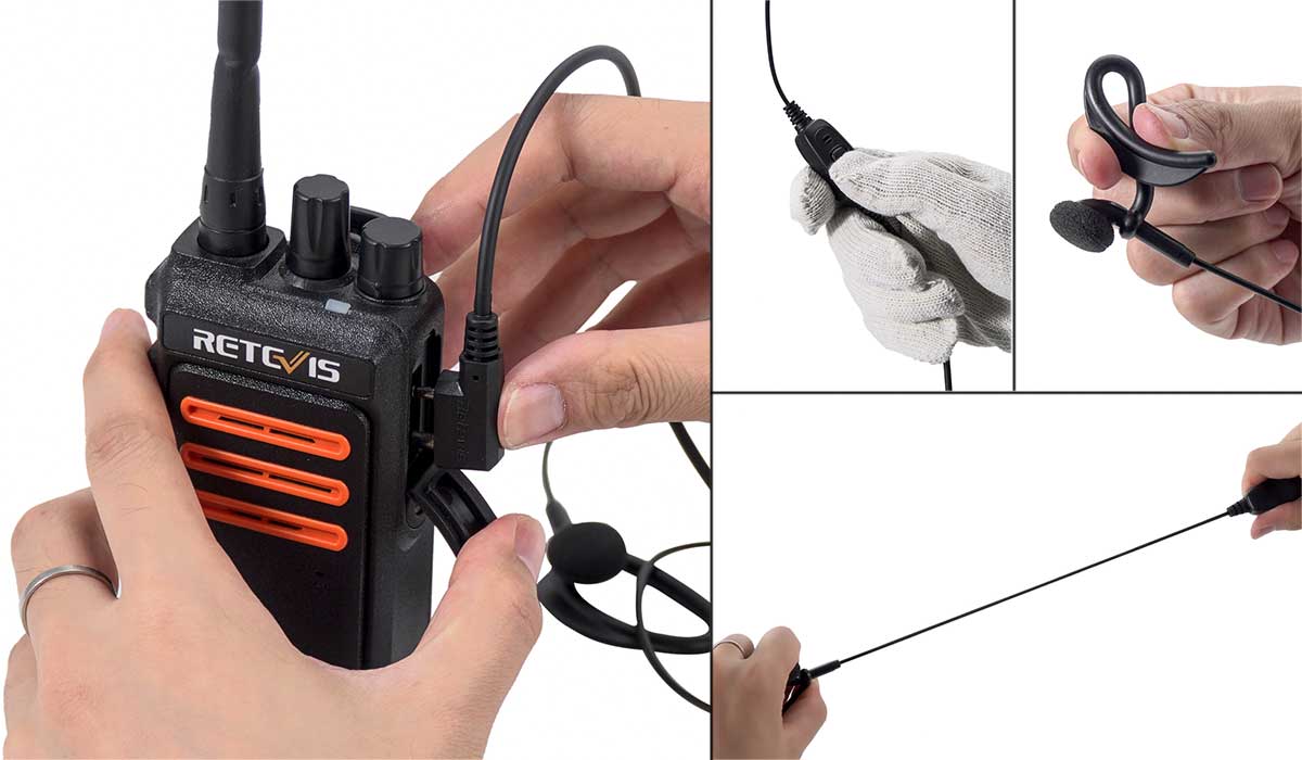 2pin Earhook Earpiece