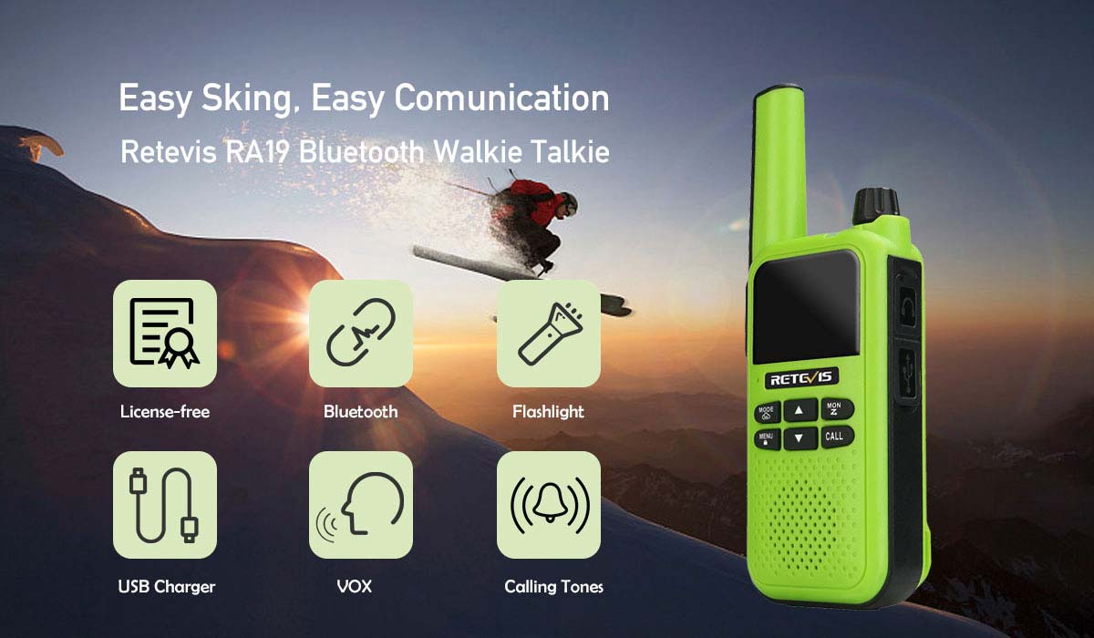 RA19 Bluetooth Rechargeable Walkie Talkies 