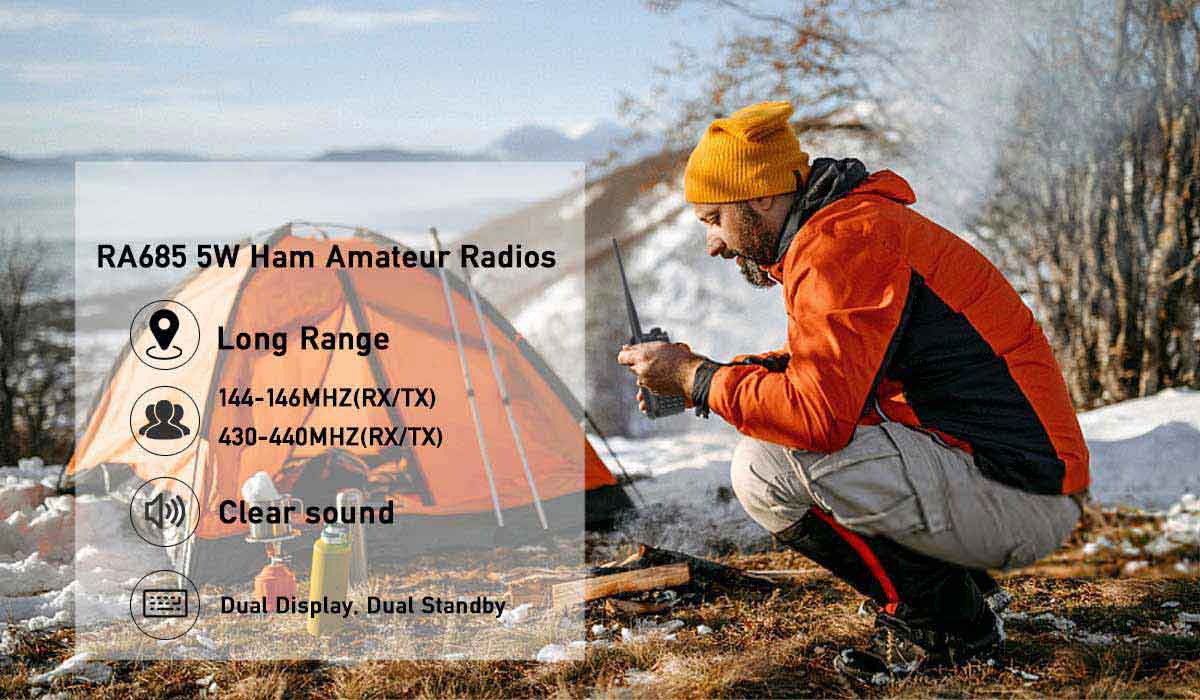 RA685 5W Dual band Two way Radios Amateur Radios
