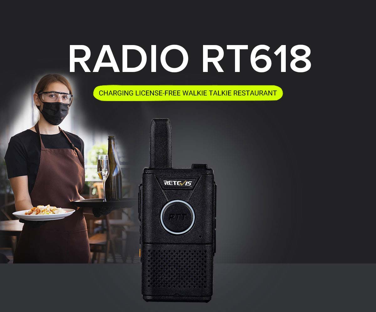 Dual PTT PMR 446MHz 0.5w 16CH USB Charging License-free walkie talkie restaurant