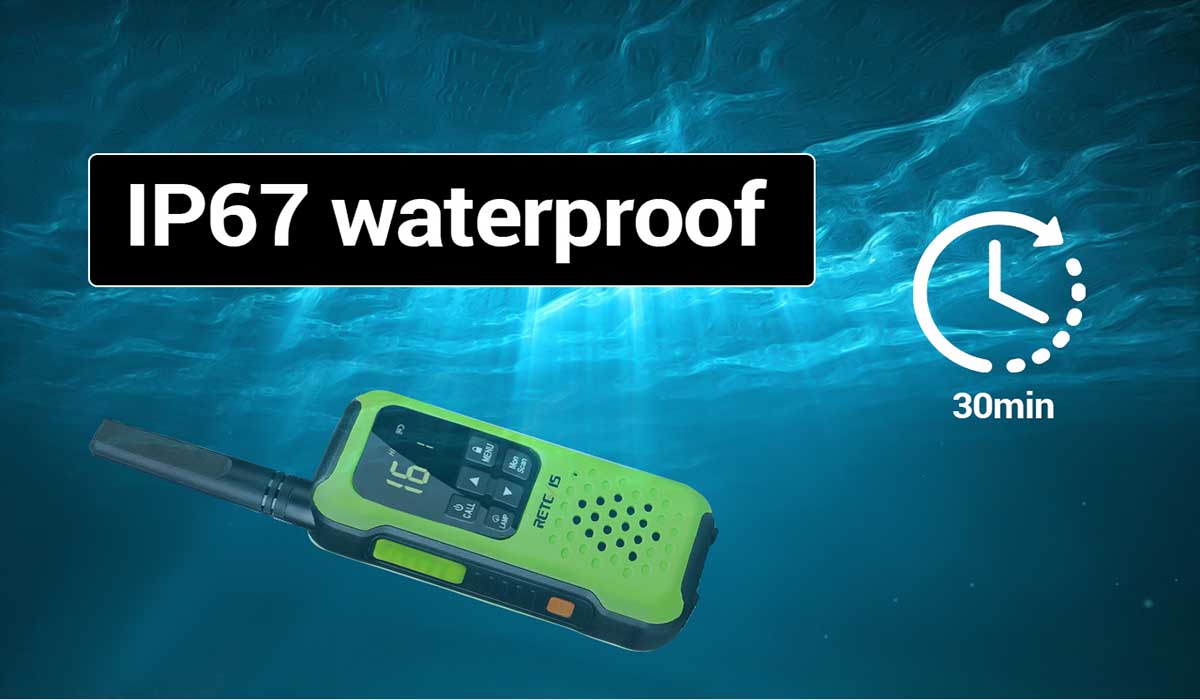 RT649P IP67 waterproof two way radio