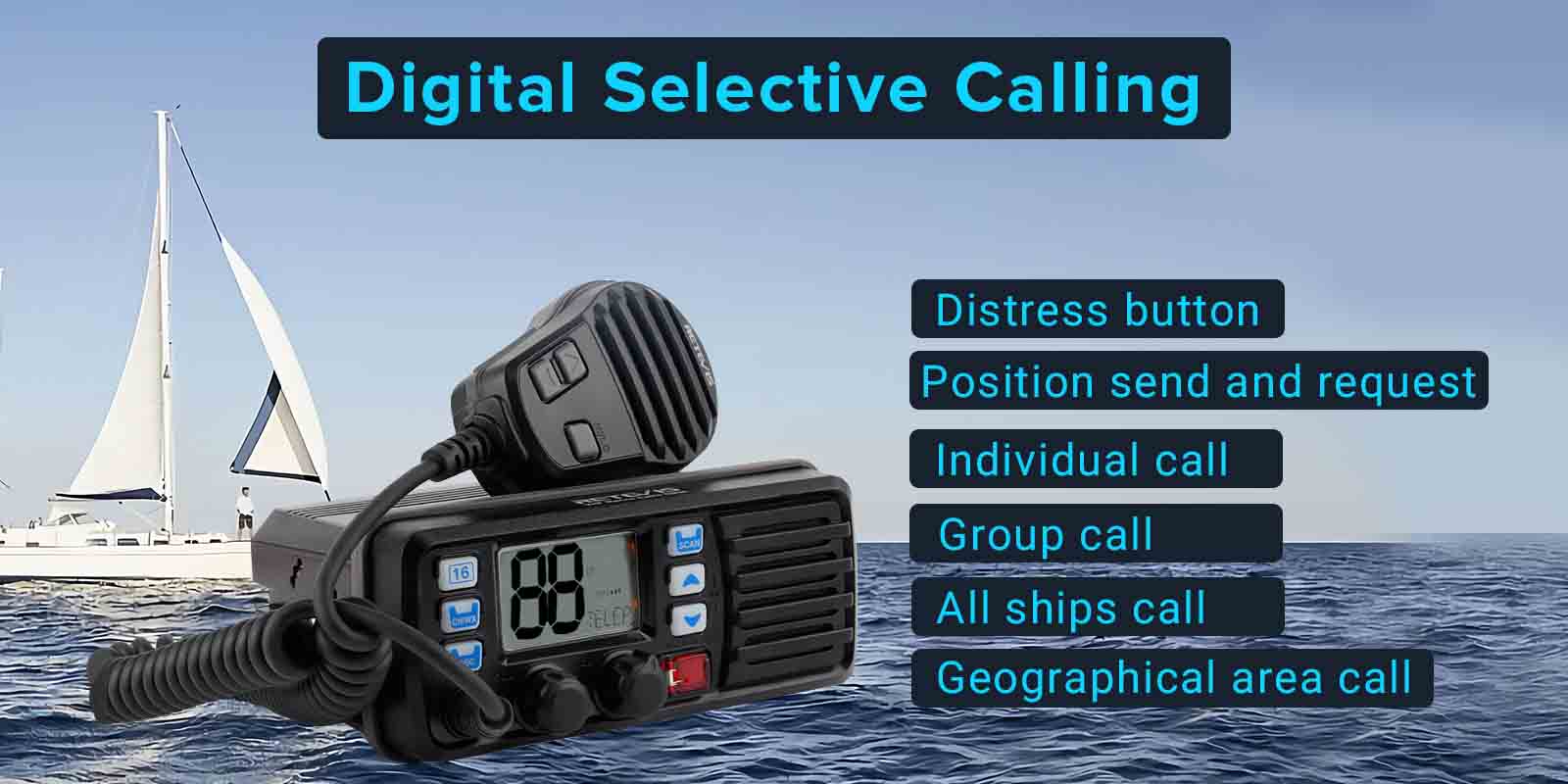 VHF DSC marine radio