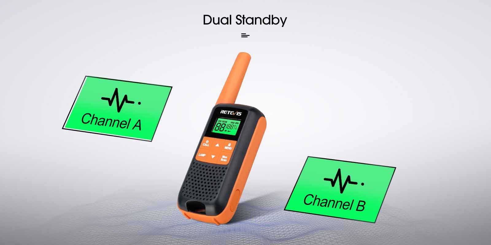 RT49 Walkie Talkies Rechargeable NOAA Weather Radio  Dual time