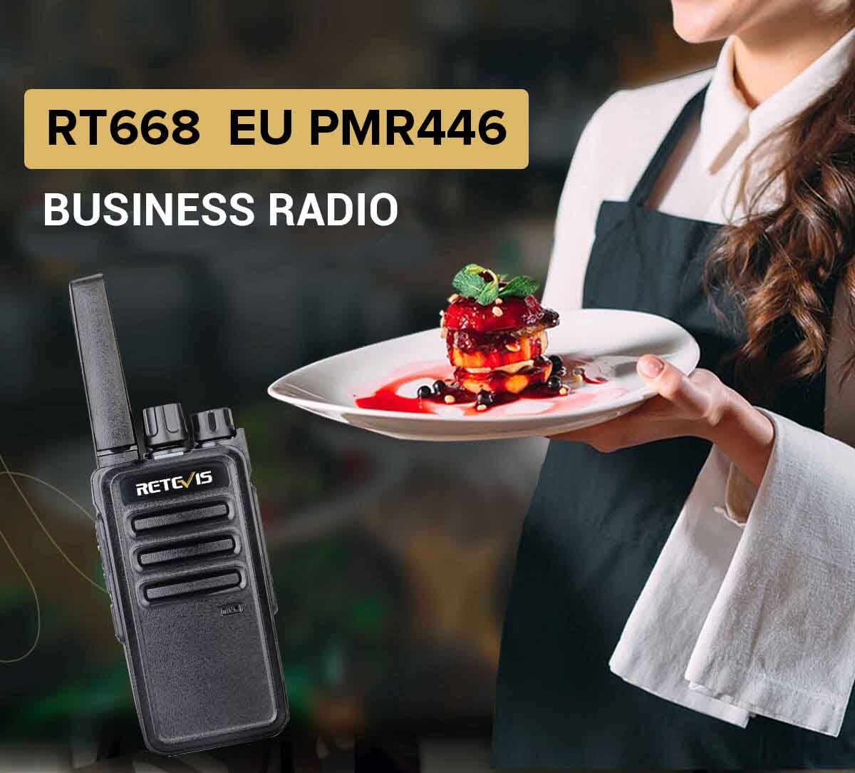 New Retevis RT668 PMR446 Channels CTCSSDCS TOT VOX Scan walkie talkie estauran
