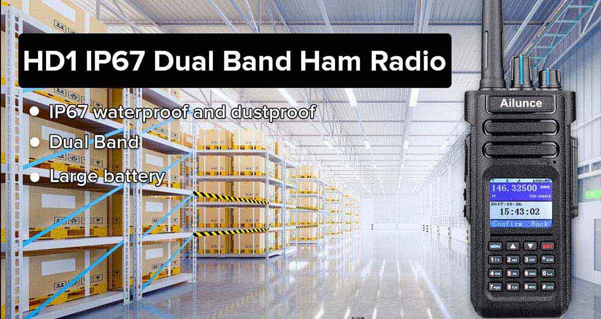 HD1 ip67 dual band ham radio