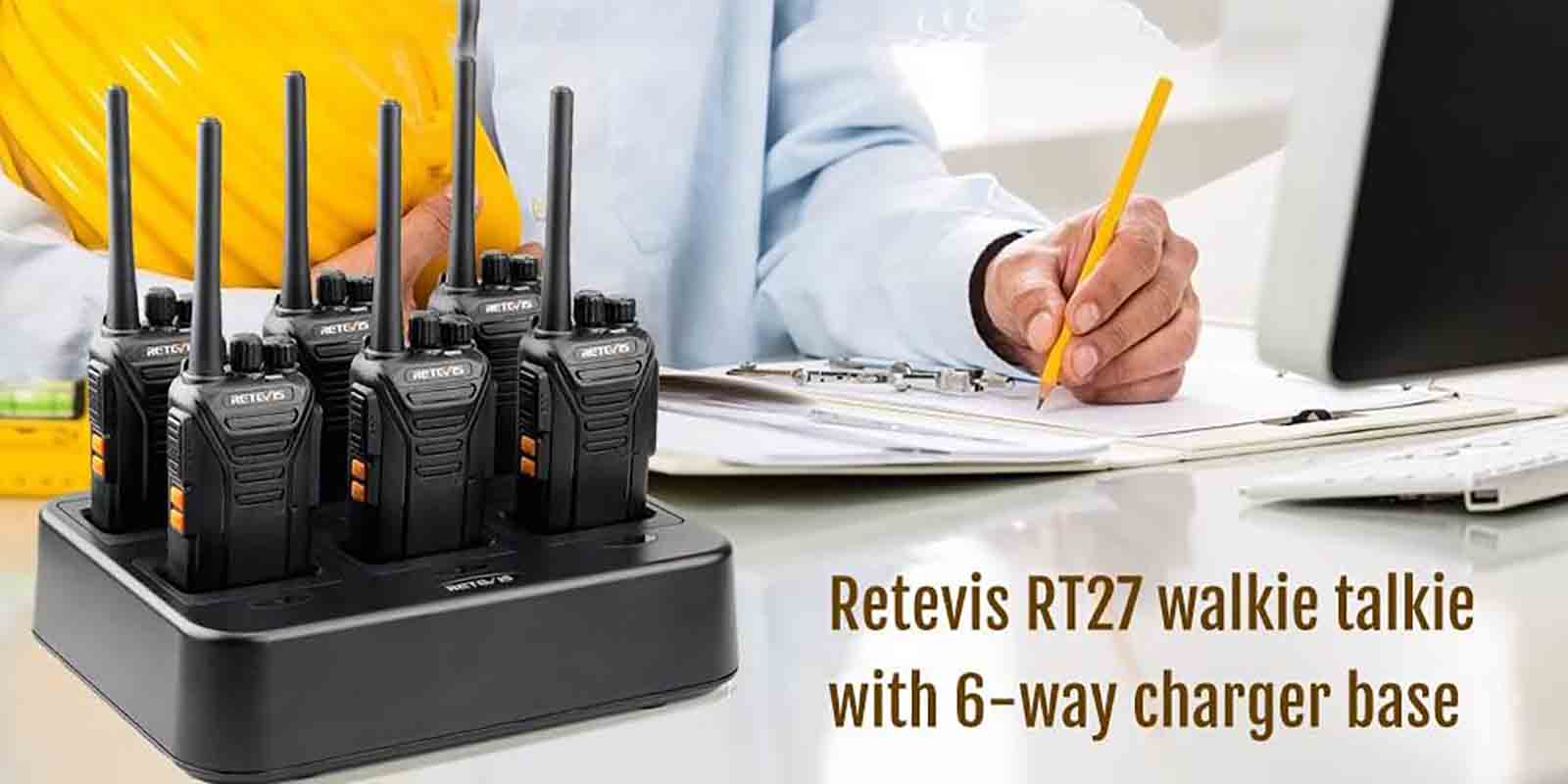 RT27 business FRS two way radio+ Six-Way Charger 1pcs