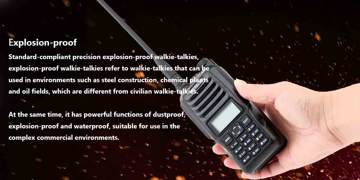Explosion-proof walkie-talkie