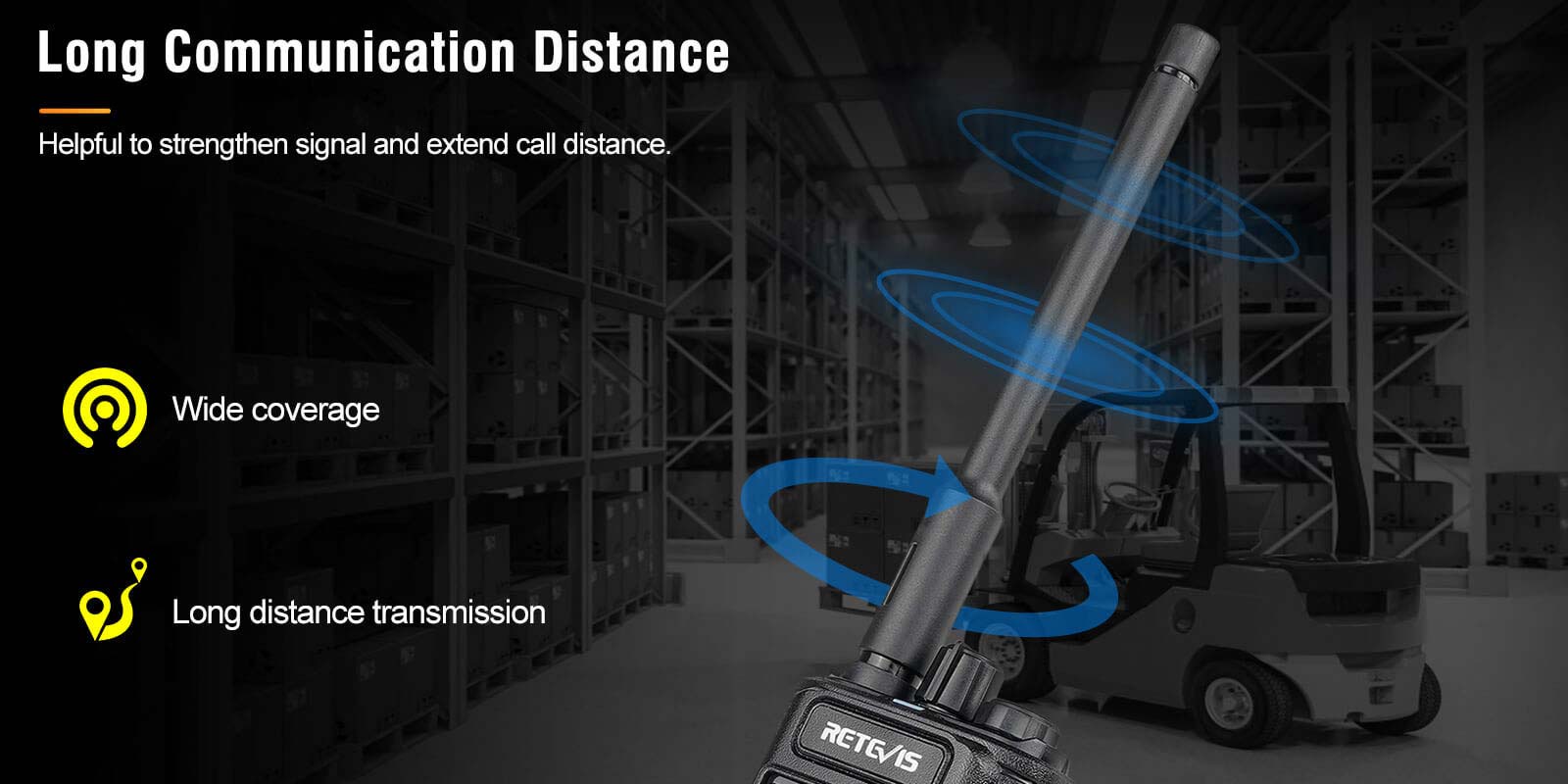 Retevis RB689 UHF Bluetooth Two Way Radio with Long Distance