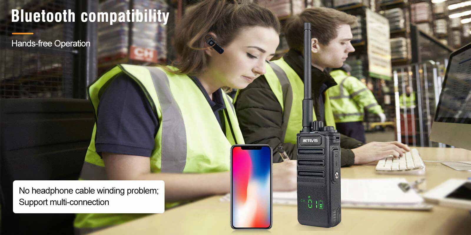Bluetooth headset can pair with other Bluetooth devices