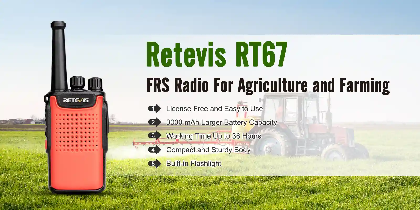 Retevis-RT67-FRS-Radio-For-Farming
