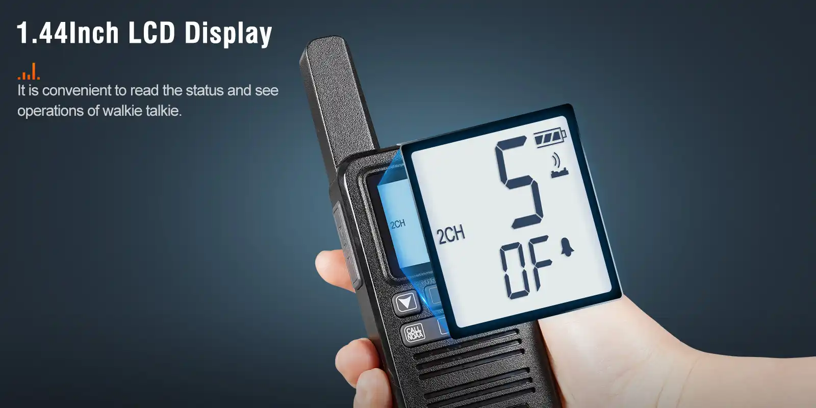 Retevis-RB67-FRS-NOAA-Weather-Radio-LCD-Display