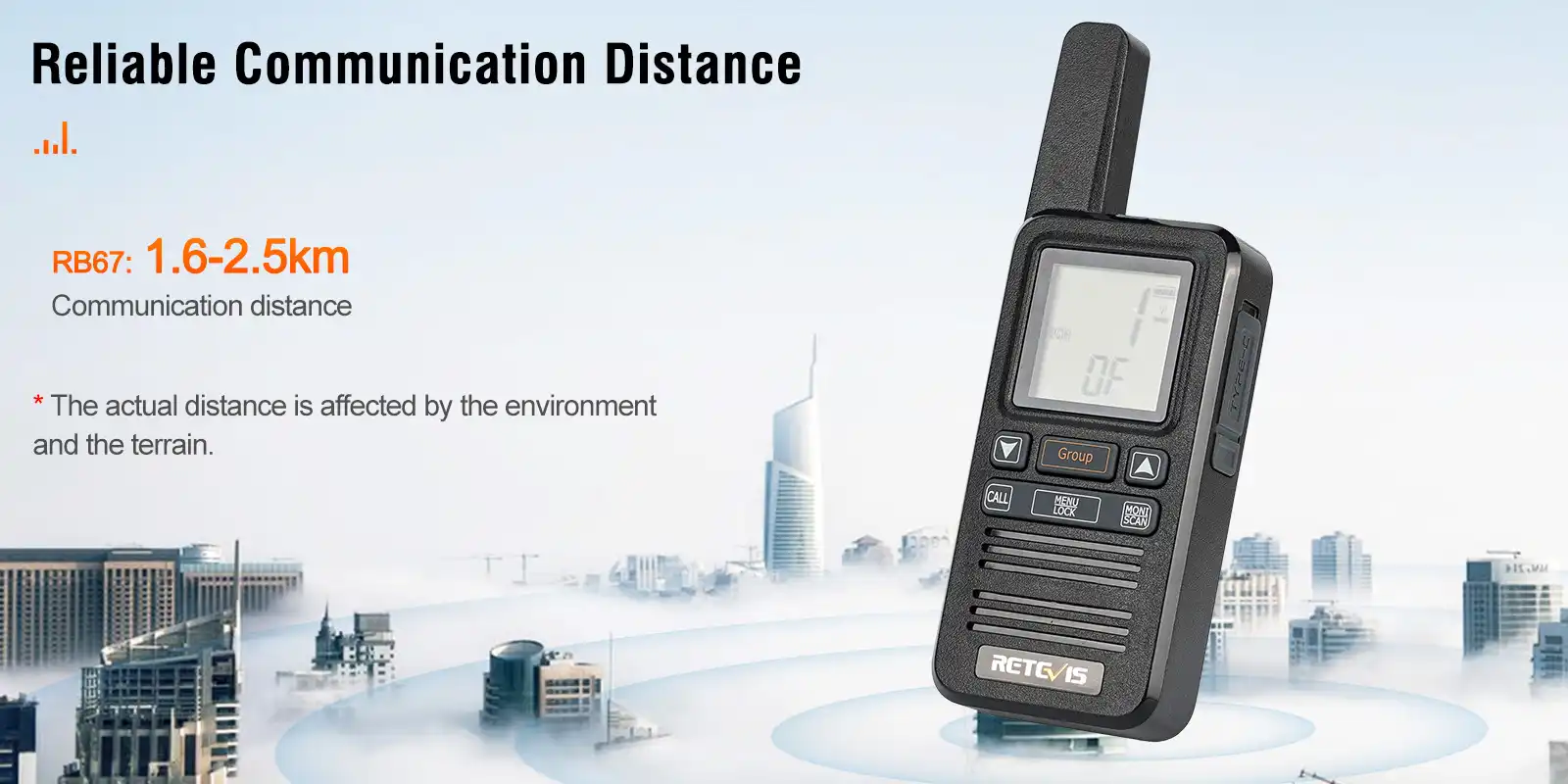 Retevis-RB67-FRS-NOAA-Weather-Radio-Communication-Range