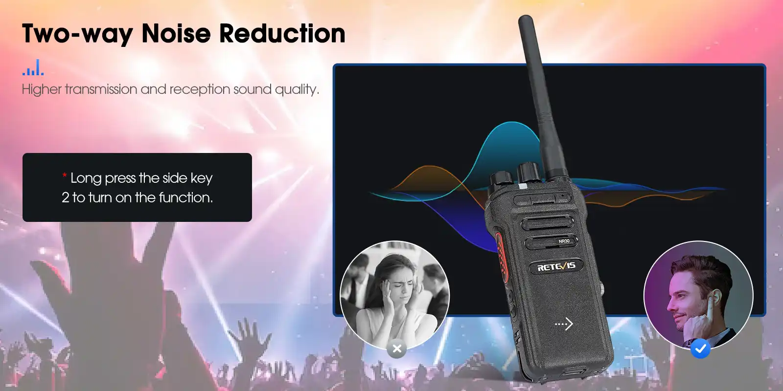 Retevis-NR30-gmrs-radio-noise-reduction-function