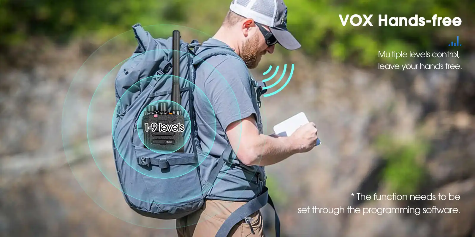 Retevis-NR30-gmrs-radio-VOX-Function