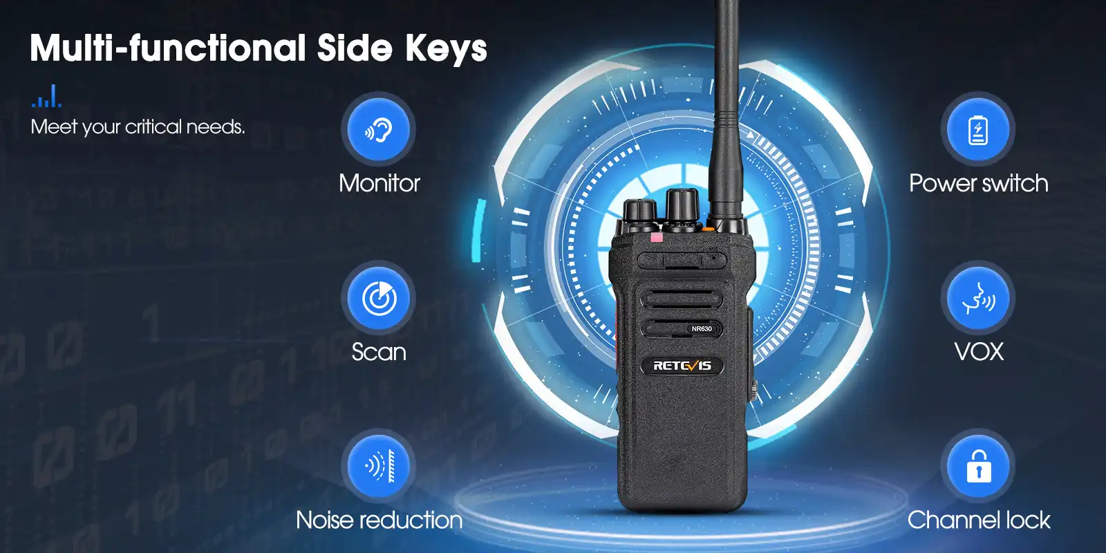 Retevis-NR30-gmrs-radio-multi-functions