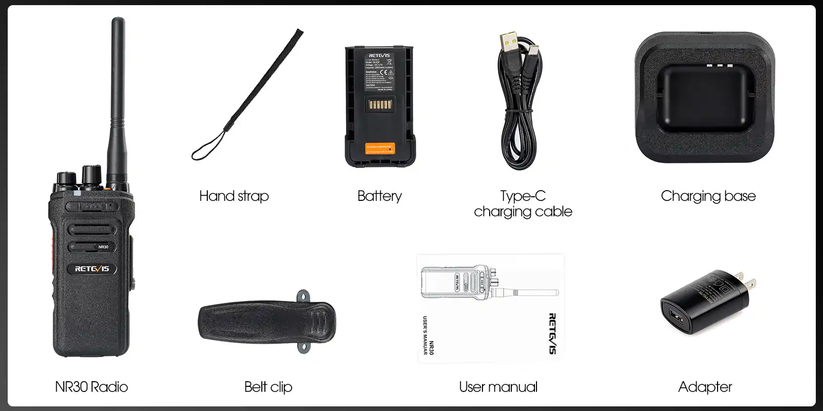 Retevis-NR30-gmrs-radio-package-includes