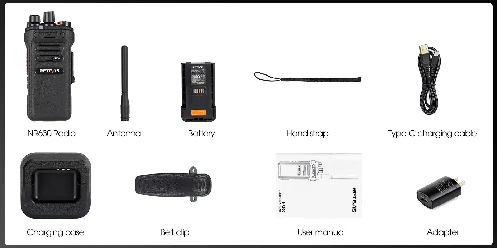 Retevis-NR630-gmrs-radio-package-includes