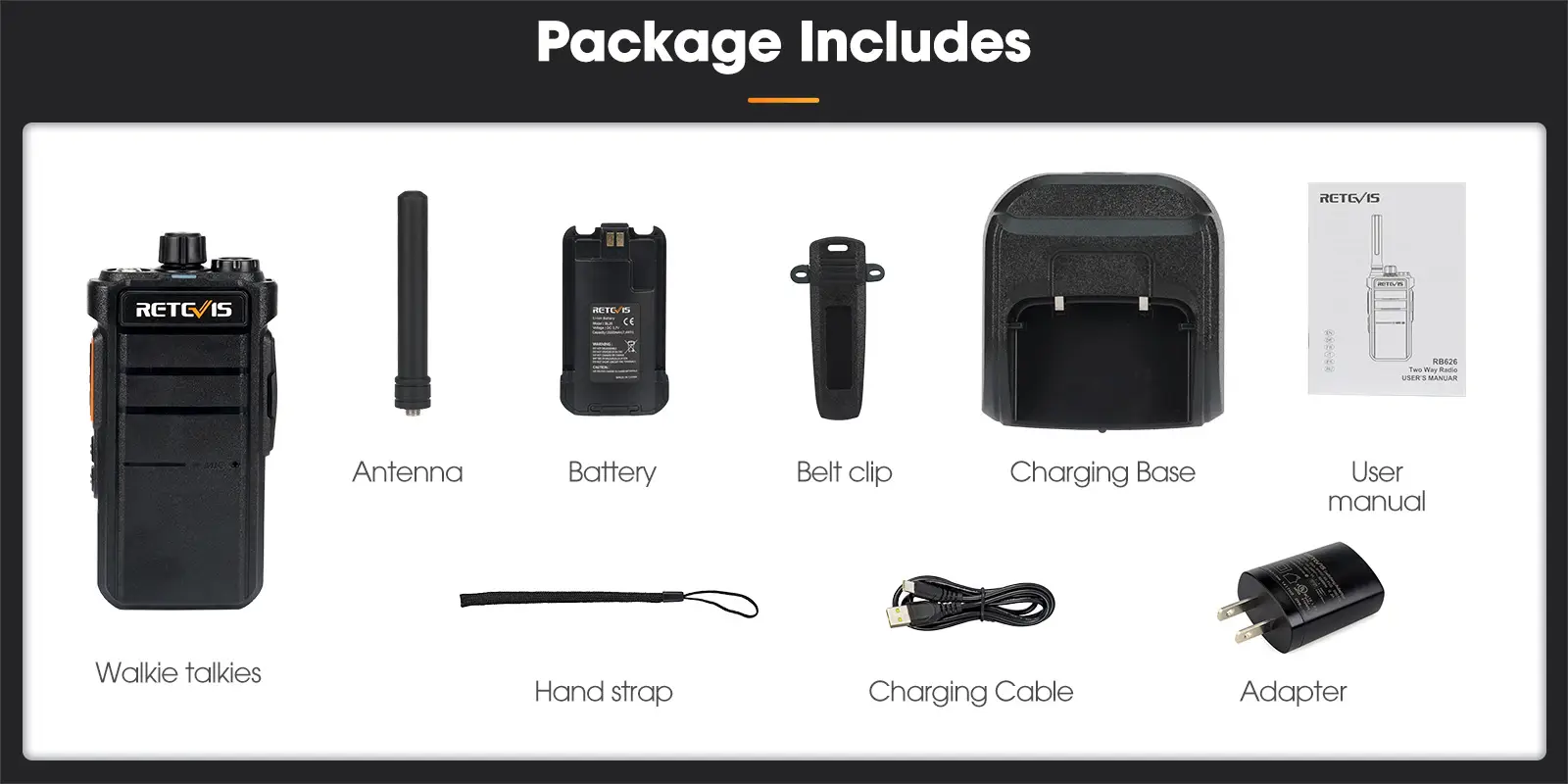 retevis-rb626-uhf-walkie-talkies-package-includes