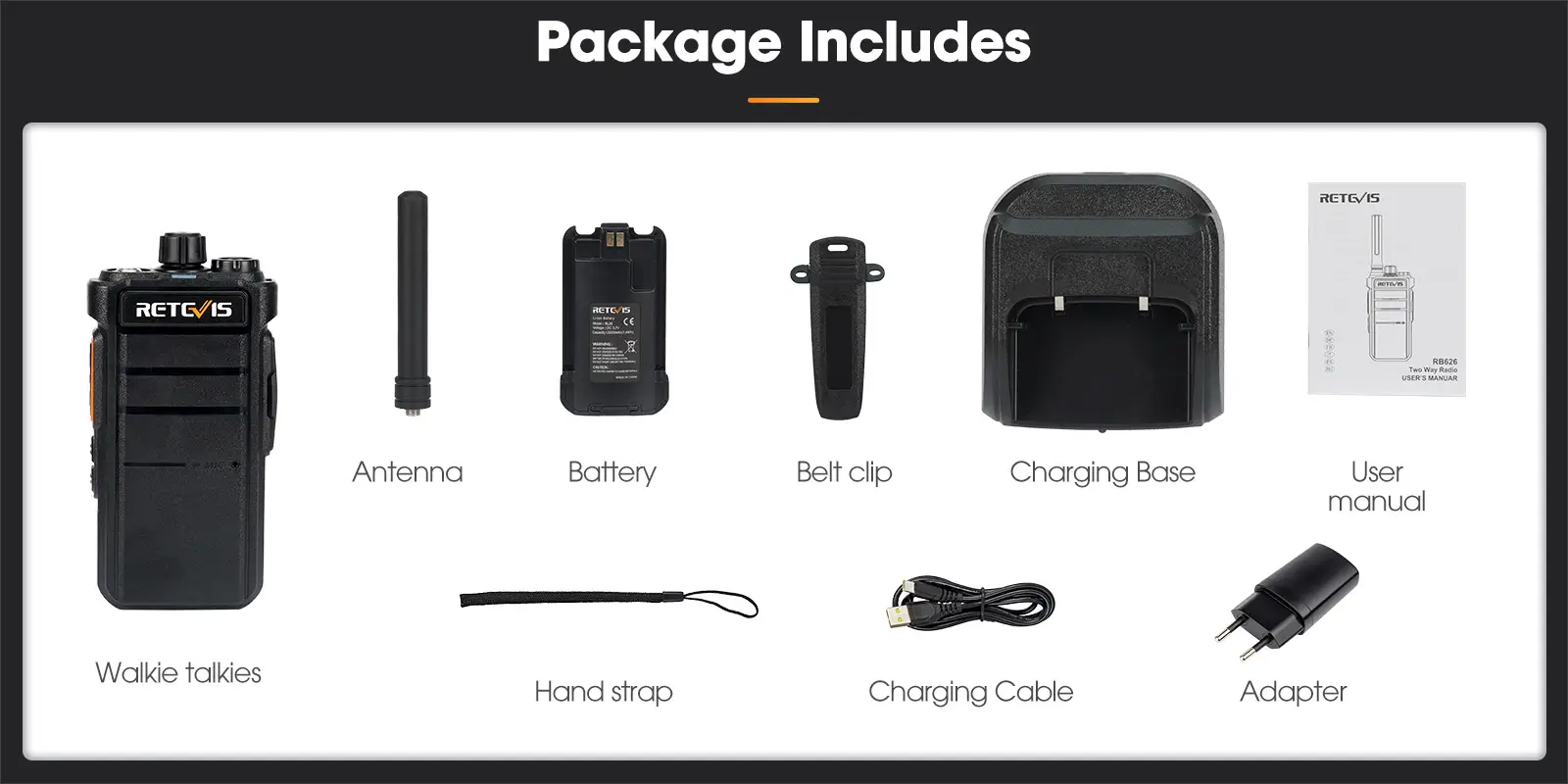 retevis-rb626-uhf-walkie-talkies-package-includes