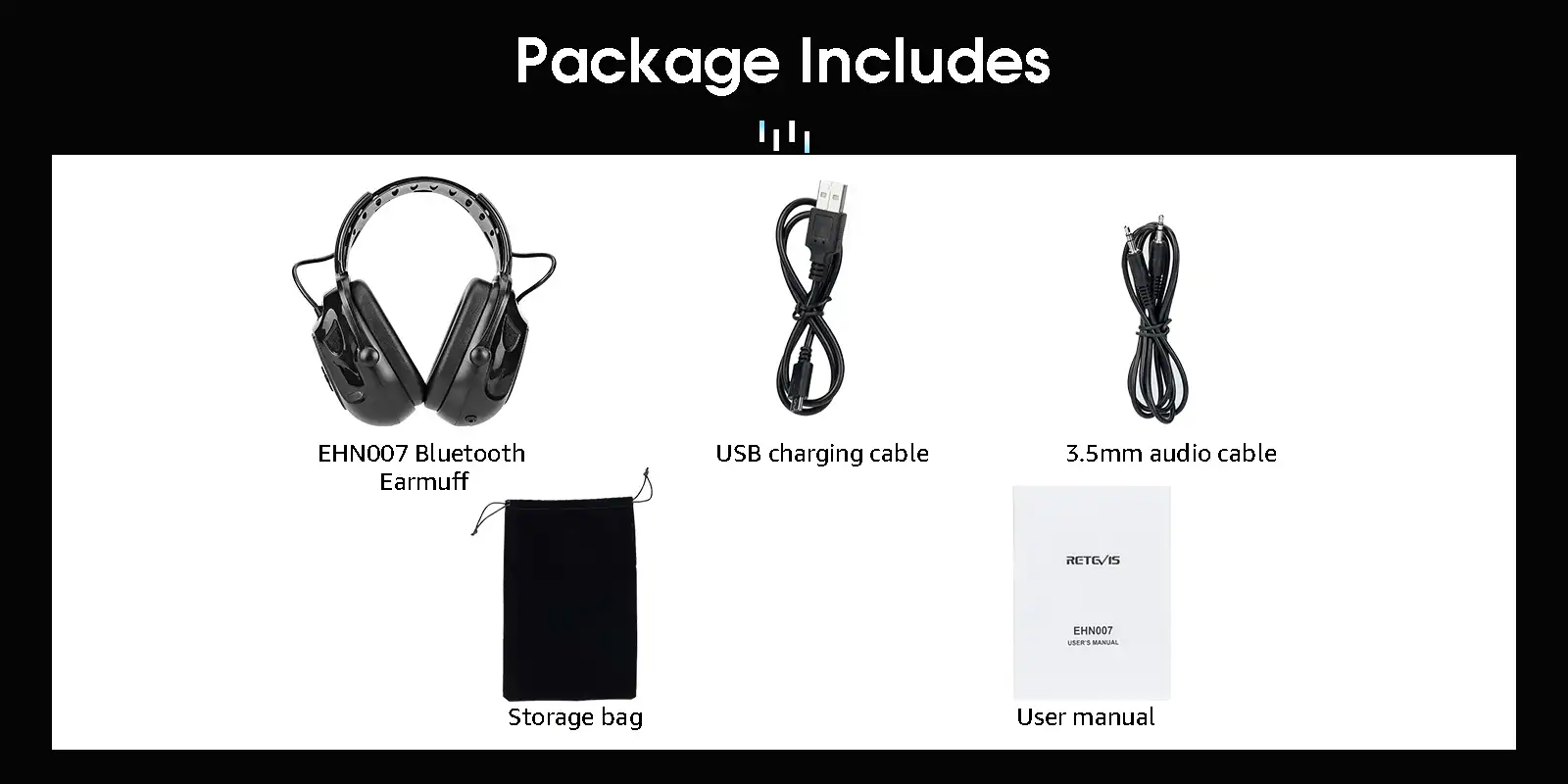 Retevis-EHN007-Bluetooth-Earmuffs-Package-Includes