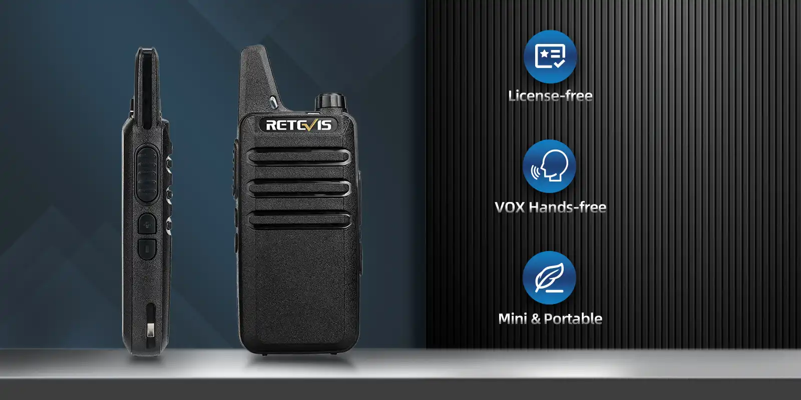 Retevis-RT22MX Ultra-Thin 14-Channel-Mexico-FRS-Walkie-Talkie