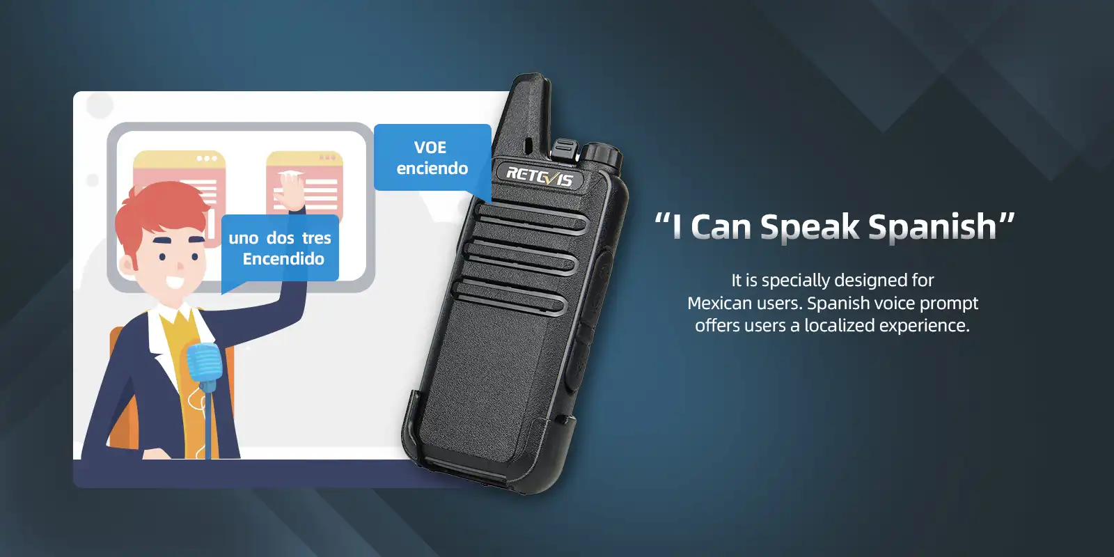 Retevis-RT22MX-Mexico-FRS-Walkie-Talkie-spanish-broadcast