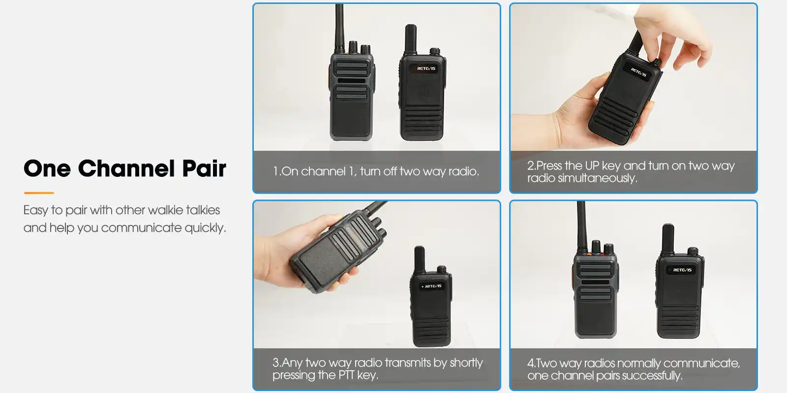 Retevis-RB47-RB647-Waterproof-Ultra-Thin-Walkie-Talkies-One-Channel-Pair