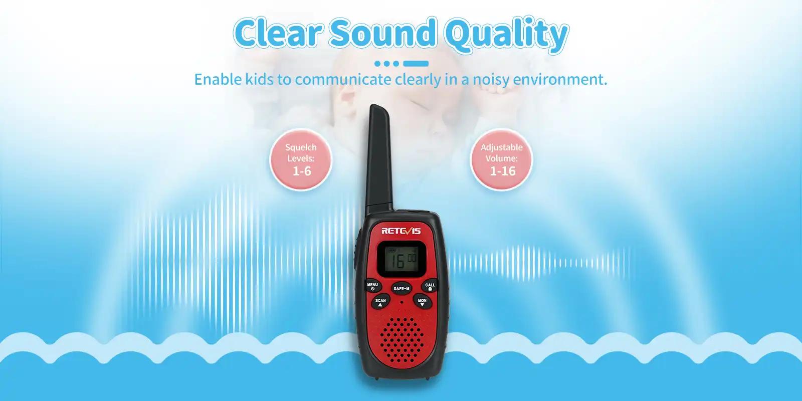 Retevis-RT628S-safe-mode-kids-walkie-talkies-has-clear-sound-quality