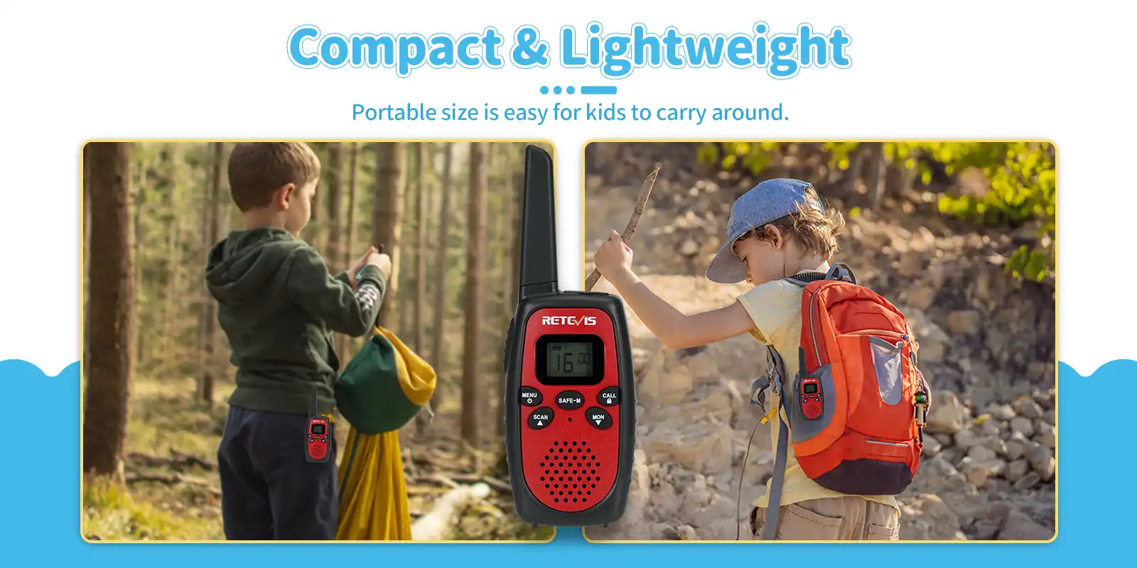 Retevis-RT628S-safe-mode-kids-walkie-talkies-compact-and-lightweight