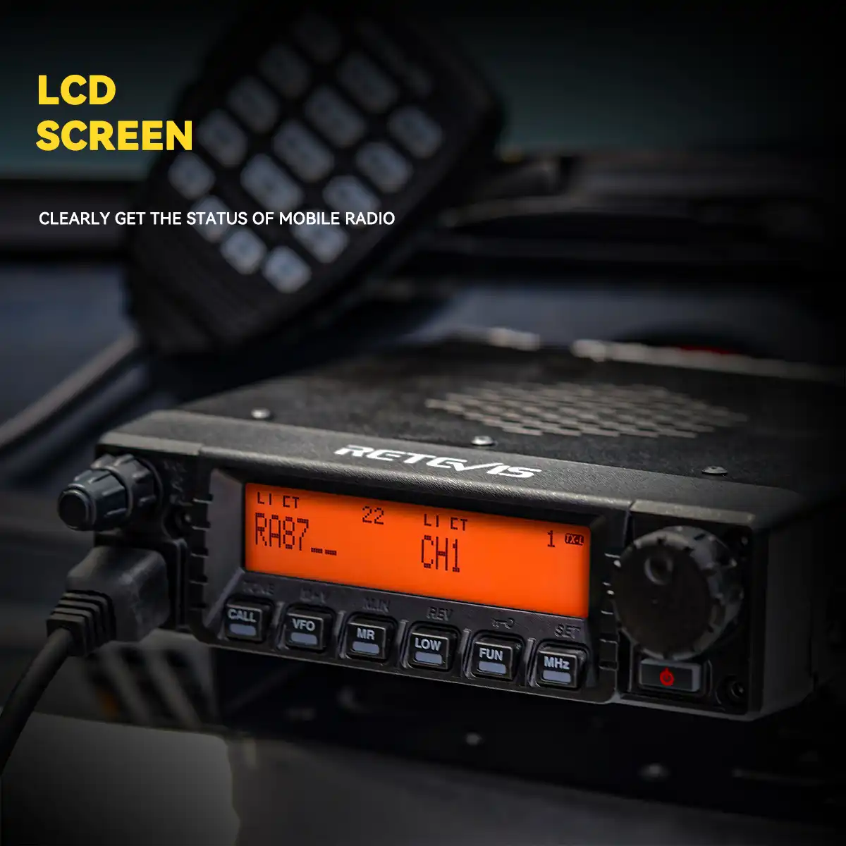 Retevis-RA87-Mobile-Radio-LCD-Screen